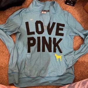 Victoria’s Secret PINK quarter zip pullover sweatshirt